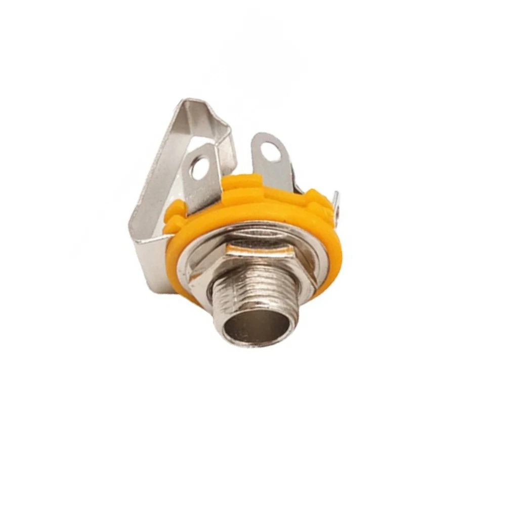 10 SZT. Gniazdo audio stereo żeńskie 6,5 mm, wtyk do lutowania, panelowe, dwukanałowe, typ mikrofonowy