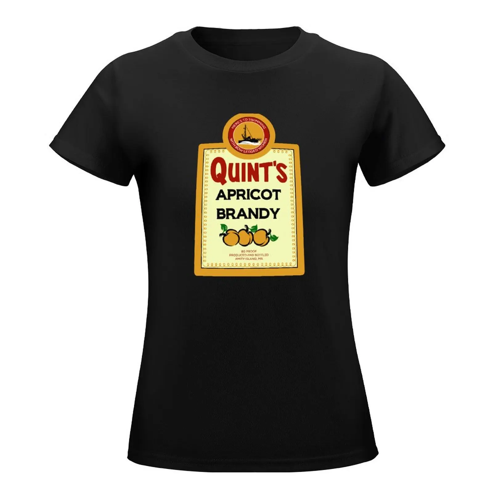 Quint's Apricot Brandy T-Shirt tops hippie clothes female Womens graphic t shirts