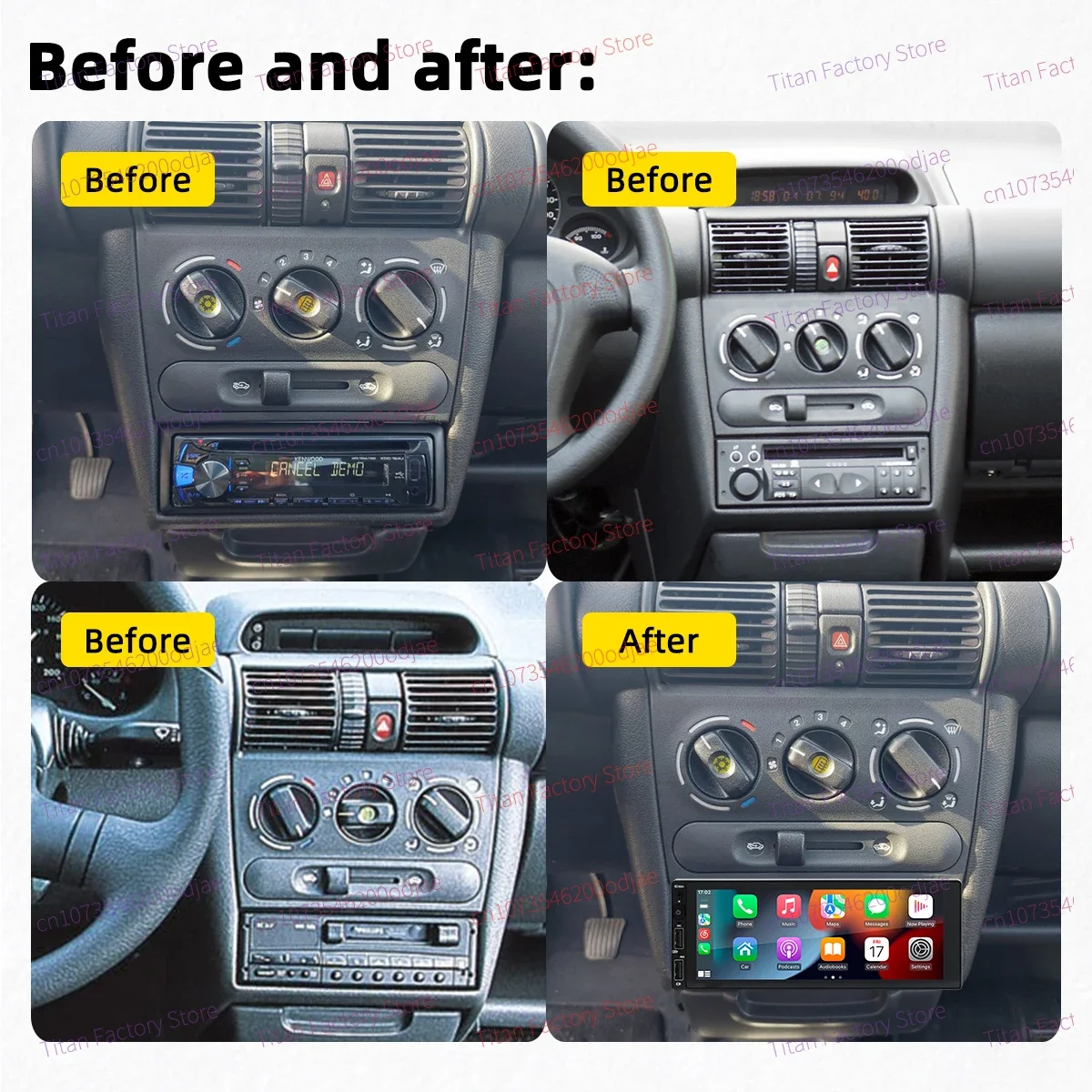 Android Radio for Opel Vauxhall Tigra Corsa B MK1 1993-2000 Car Multimedia 6.9