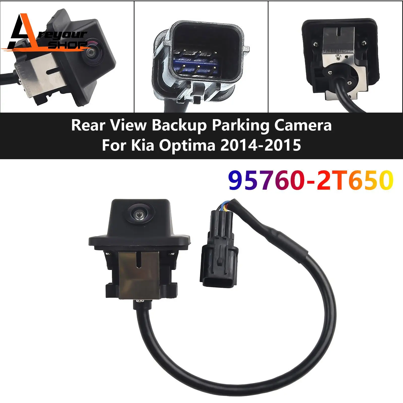 Rear View Backup Parking Camera 95760-2T650 for Kia Optima 1.6L/2.4L 2014 2015 2016