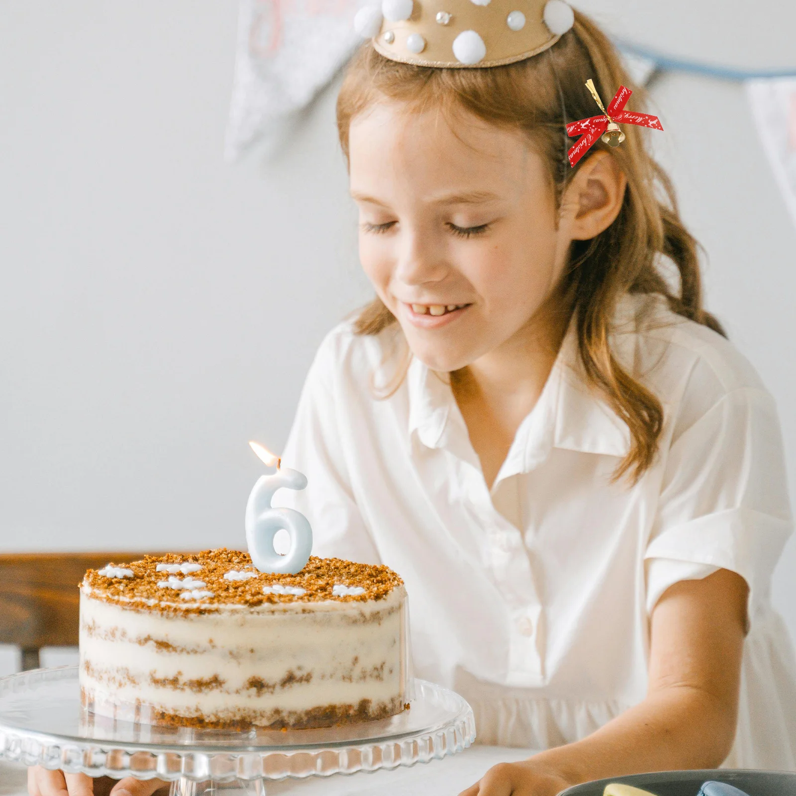 

20Pcs Christmas Bell Bowknot Garland Wreath Decorative Bow Home Party Banquet Christmas Tree Decoration DIY