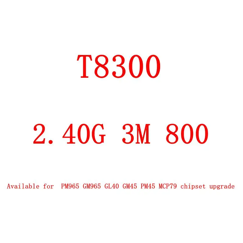 Procesor Core 2 Duo T7250 T7300 T7500 T7700 T7800 T8100 T8300 T9300 T9500 X7900 X9000 PGA478 do laptopa/notebooka — zdjęcie produktu 4