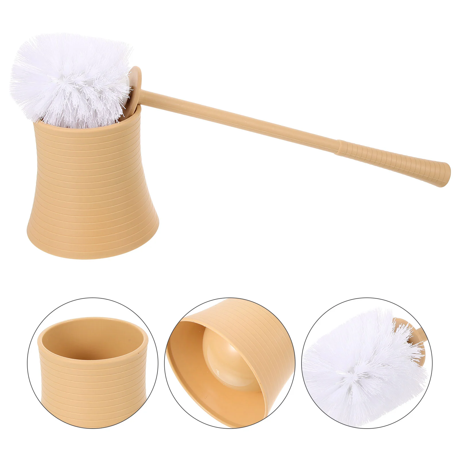 Brosse de toilette à long manche avec base, urinoir, maison, hôtel, livres, accessoires pour la maison, blanc