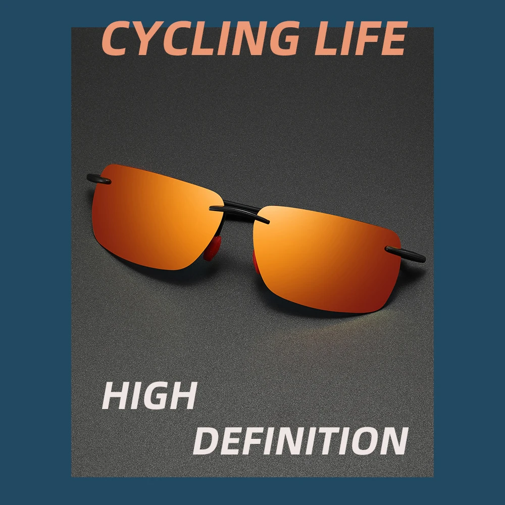 

Polarized Fishing Sunglasses For Men Women UV400 Anti-Glare Frameless Sport Glasses For Outdoor Cycling Running Driving Fishing