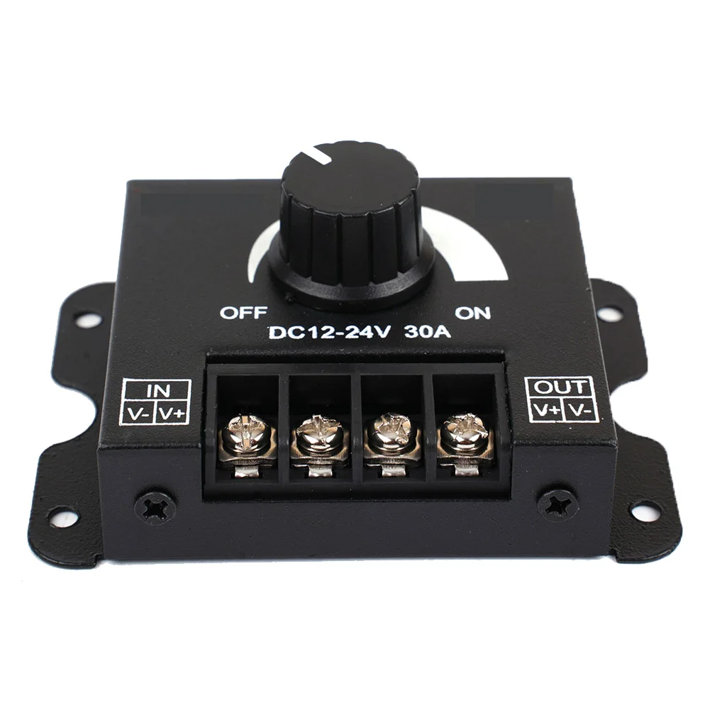 DC12-24V 30A LED Dimmer Spanningsregelaar Verstelbare Controller LED Strip Licht LED Dimmen Voedingen