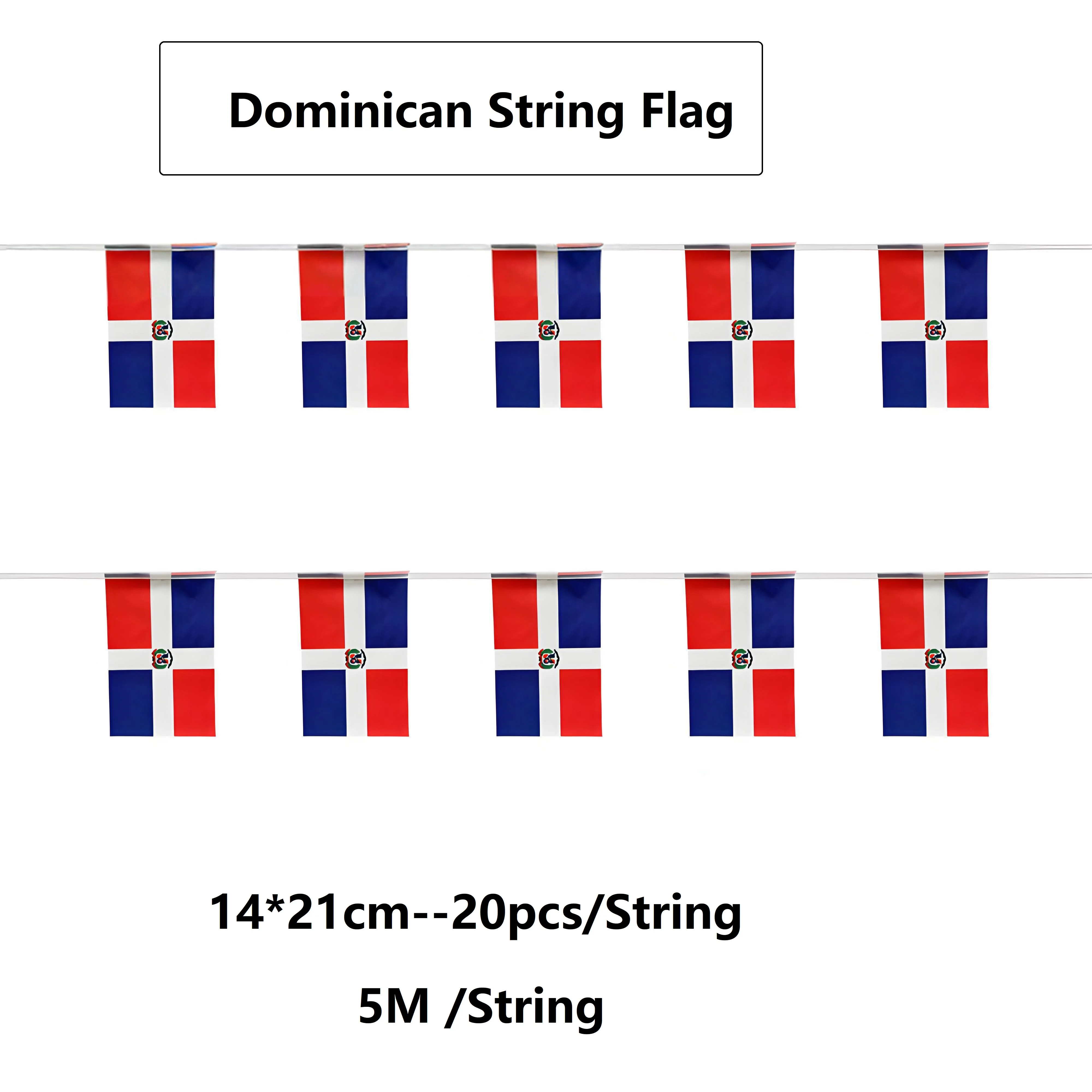 Dominican Republic national Banner Dominican String Flag  Outdoor Indoor  for decoration