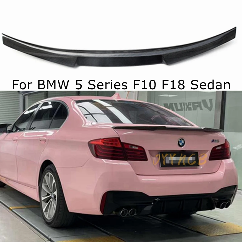 

Задний спойлер из углеродного волокна для BMW 5 серии F10 F18/F10 M5 Sedan M4 2009-2017 FRP глянцевый черный кованый УГЛЕРОДНЫЙ