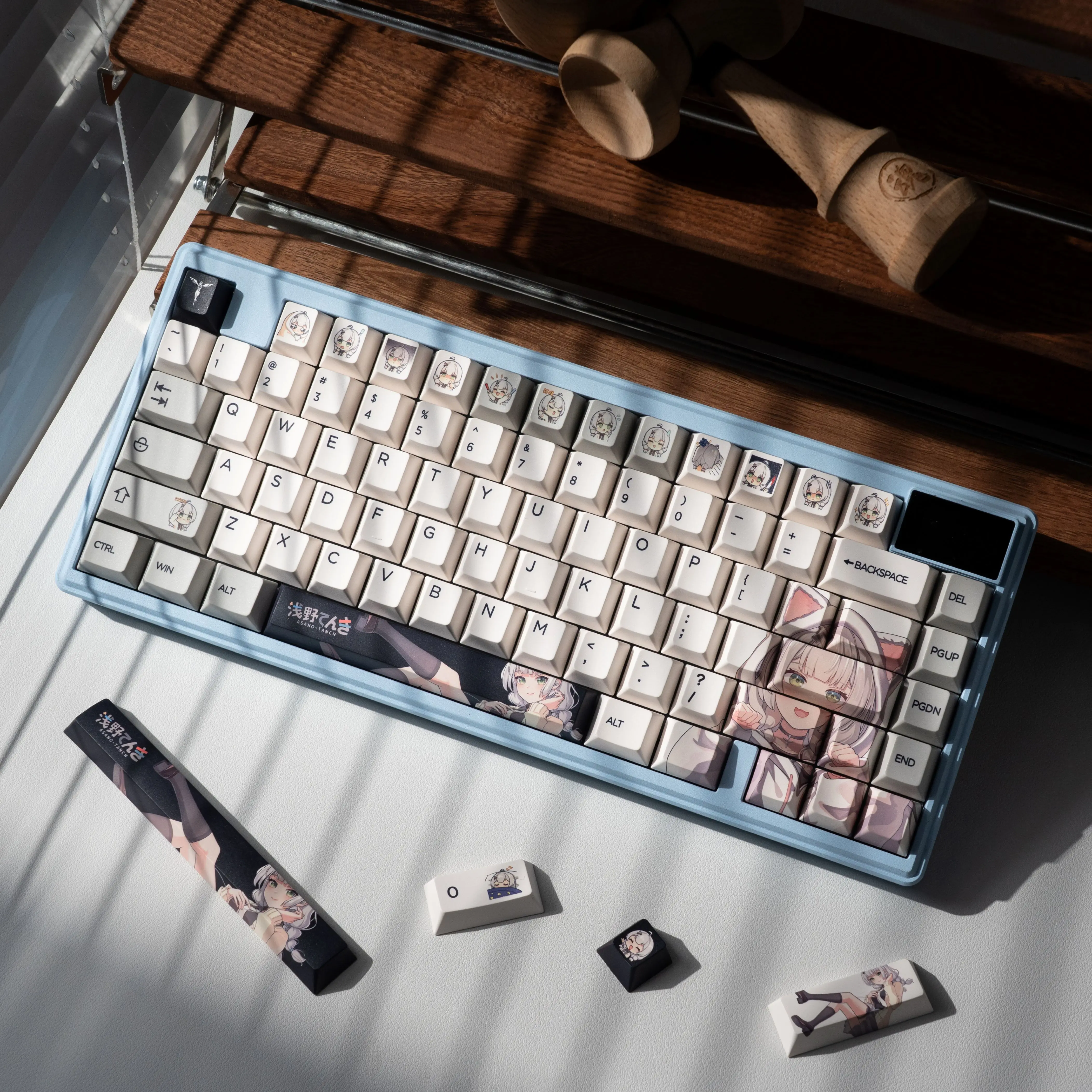 

XVX аниме колпачки для клавиш Asano tanch Cherry Profile Dye Sub Kawaii колпачки для клавиш PBT 167 клавиш милый набор колпачков для игровой механической клавиатуры