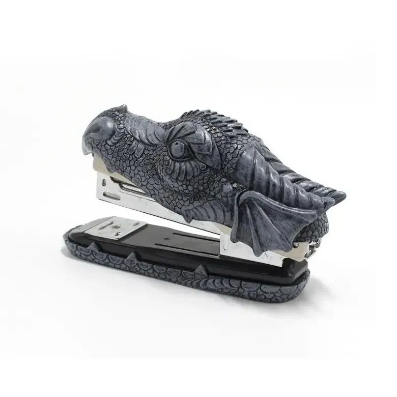 1pc Dragon Head cucitrice in resina arredamento per la casa forniture per ufficio cancelleria a forma di animale