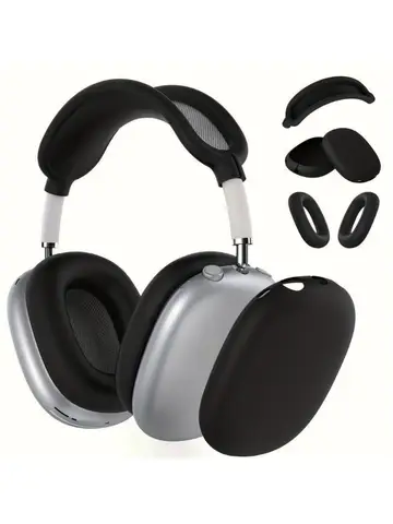 3 in 1 Soft Silicone Skin Protector Headphones Case For Airpods Max Cases Anti Scratch Shockproof Earphone Cover Accessories