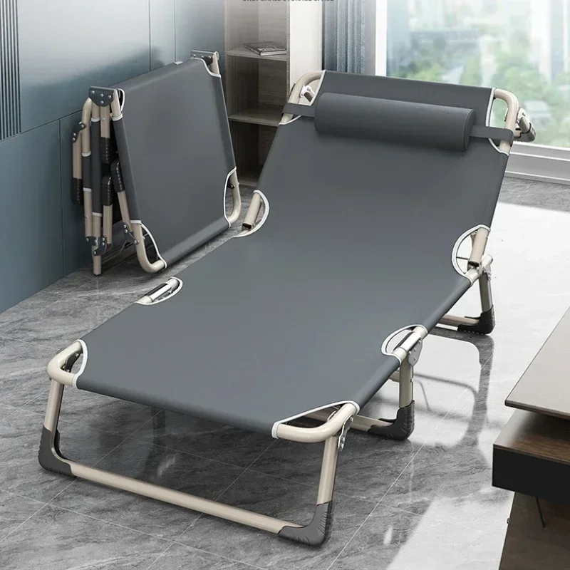 

Outdoor Adult Customizable Single Double Folding Camping Bed Metal Bunk Bed Steel Frame Sleeping Adjustable Portable Lunch B