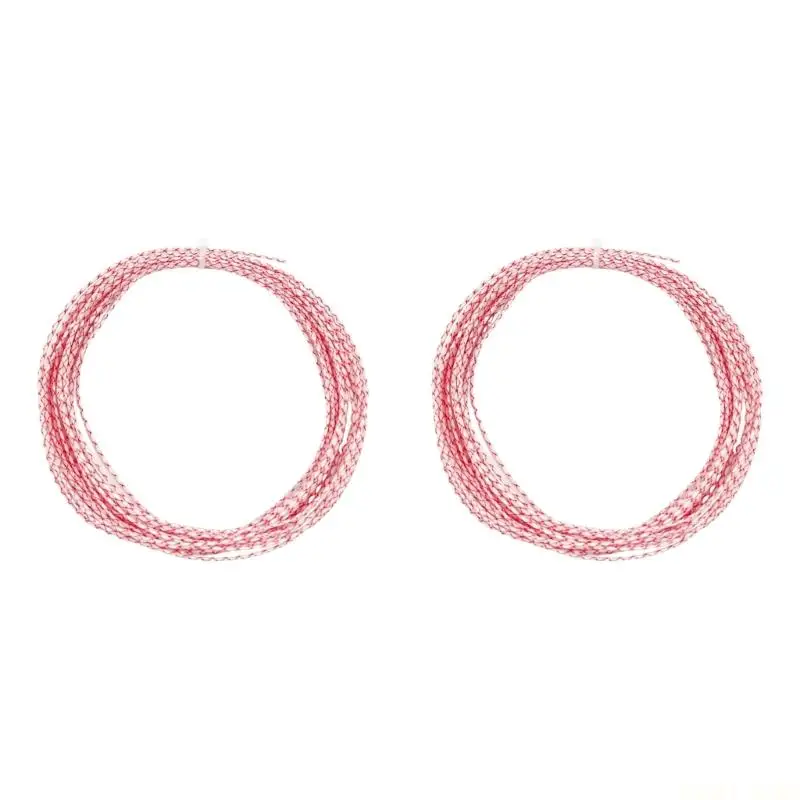 U2JB Tennis Racquet String Set, 2 Nylon Multifilament Composite Fiber Strings