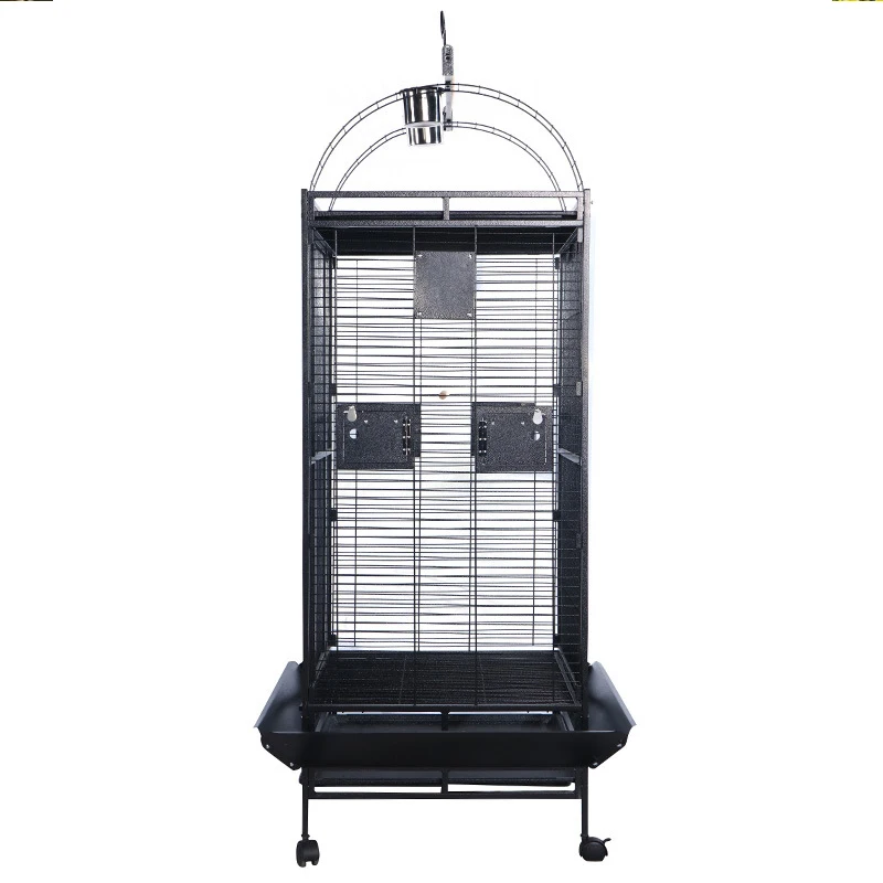 Large Iron Wire Luxury Parrot Villa Interactive Propagation Flying Cage For Birds