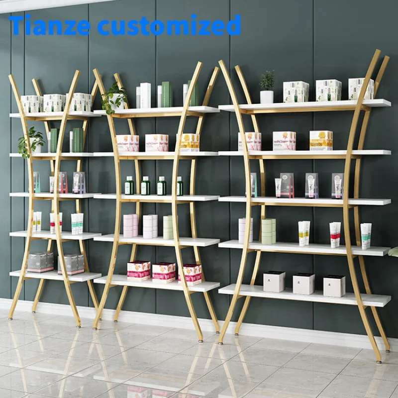 [Customized]Retail store metal cosmetic display shelf design