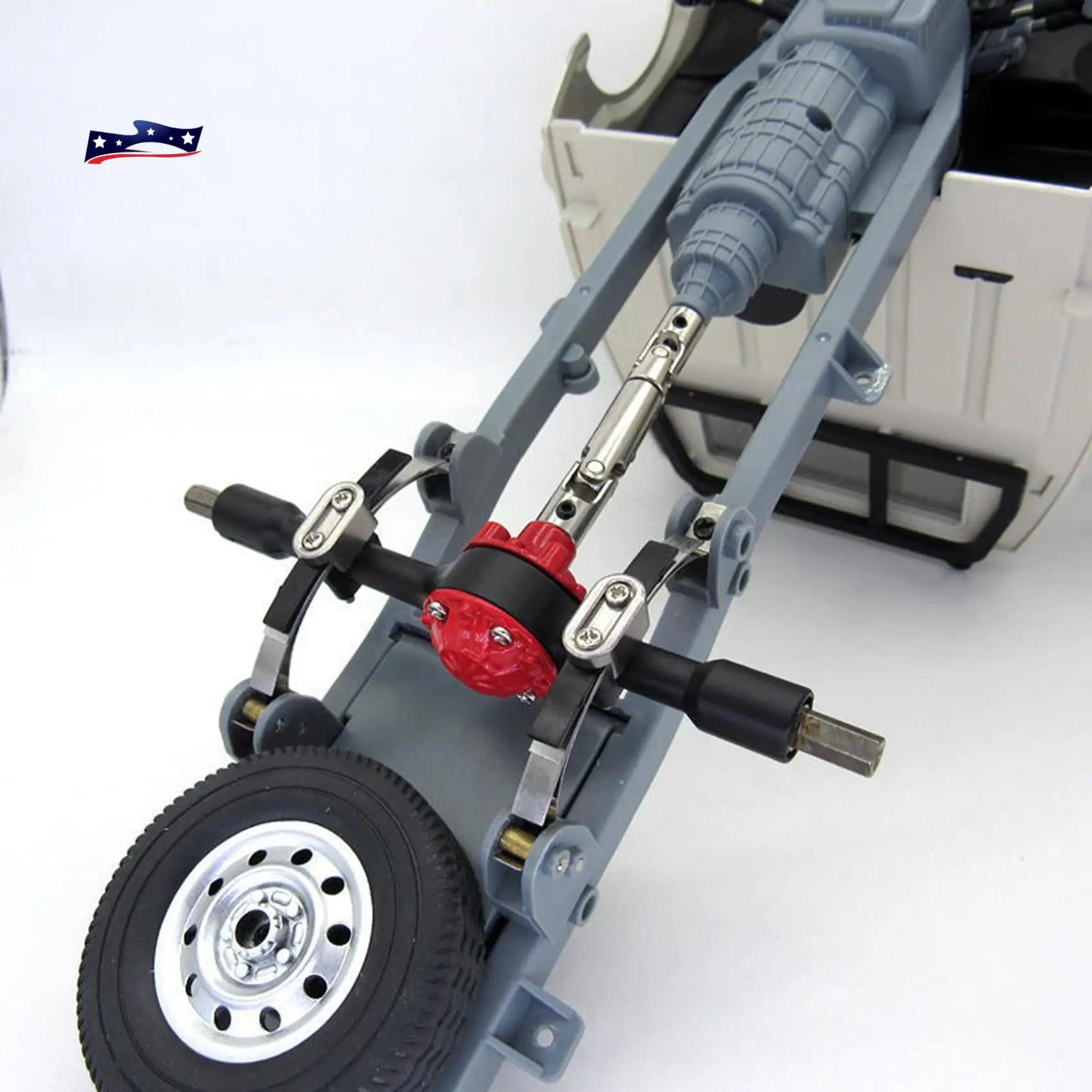 AEF1-6 par de amortiguadores de acero, suspensión de resortes de hoja para WPL D12 B14 B24 B16 B36 RC Truck Car, piezas de mejora, accesorios