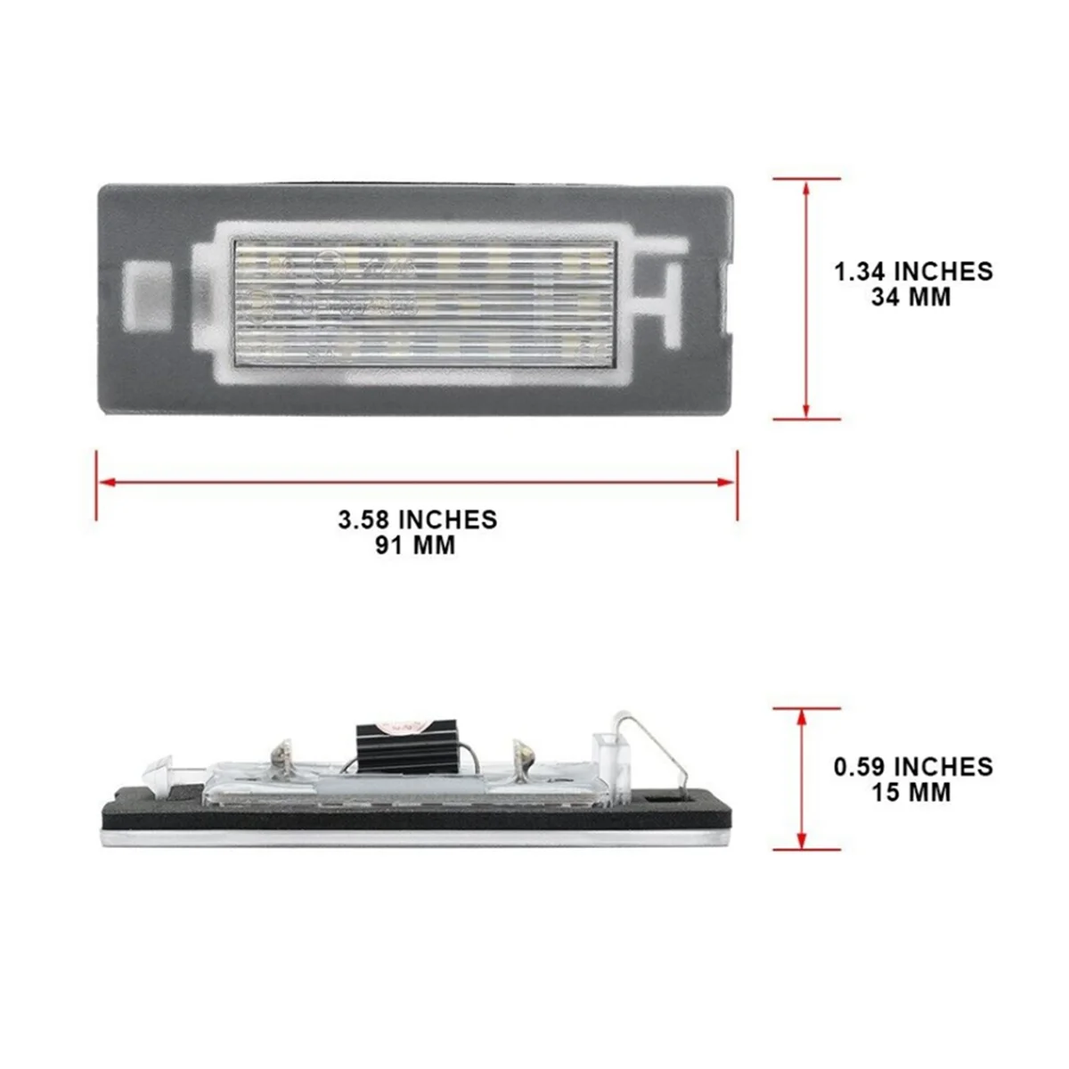 Car LED License Plate Light 71734797 71771501 for Fiat Panda Type 169 2003-2012 312/319 2012+ Car Number Plate Lamp