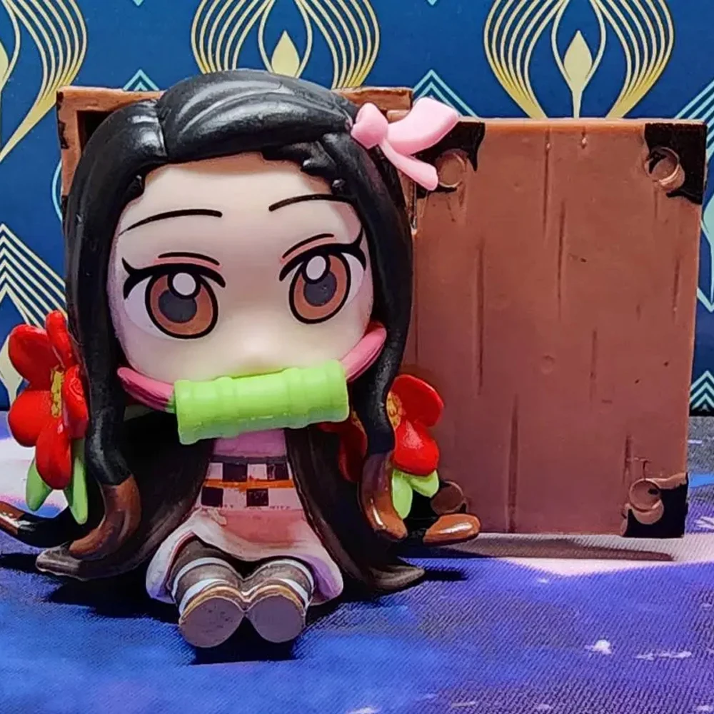 

Demon Slayer Anime 9cm Model Figures Tanjirou Nezuko Zenitsu Kyoujurou Kanroji Dolls Action Figure Toys for Kids Birthday Gift