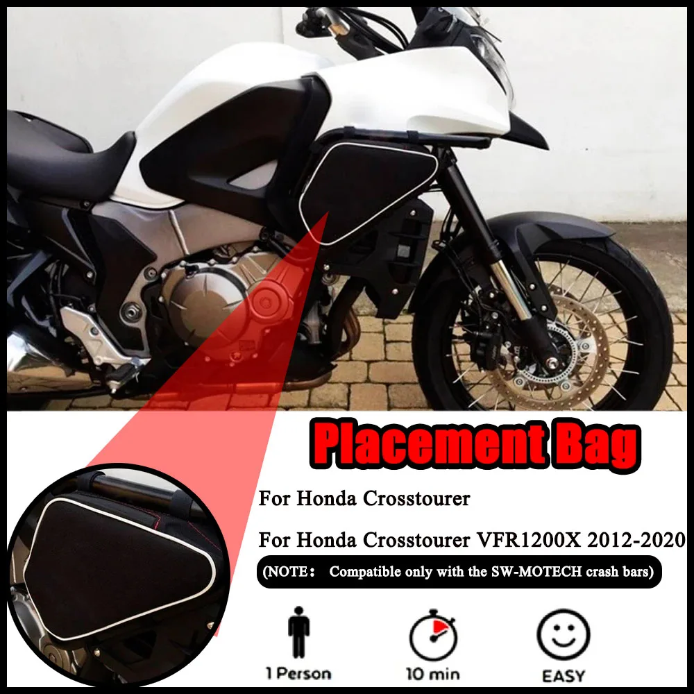 

New For Honda VFR1200X Crosstourer 12 - 20 NEW Motorcycle Frame Crash Bars Waterproof Original Bumper Repair Tool Placement Bag