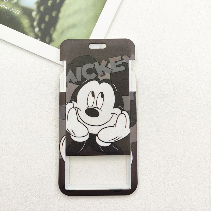 ديزني ميكي معرف شارة حامل الرقبة حزام الباب حاملي بطاقات اسهم الفتيات الفتيان ديزني المفاتيح حامل الاعتماد الصغيرة الاطفال هدية