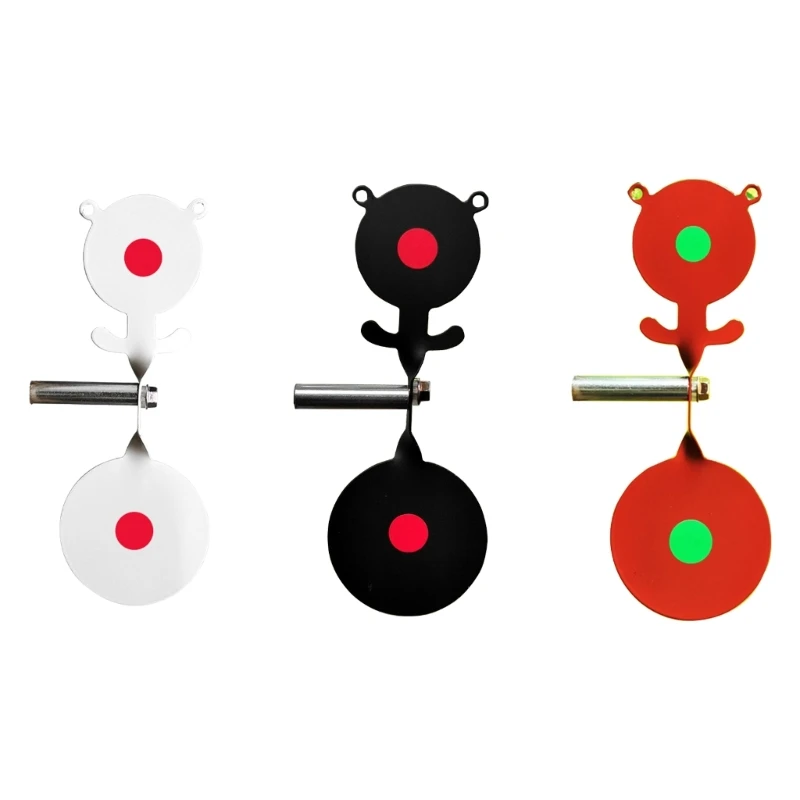 Small Spinner Targets Double Headed Shootings Training Targets Screwed-Type Steel Plinking Targets for Indoor/Outdoor D5QD