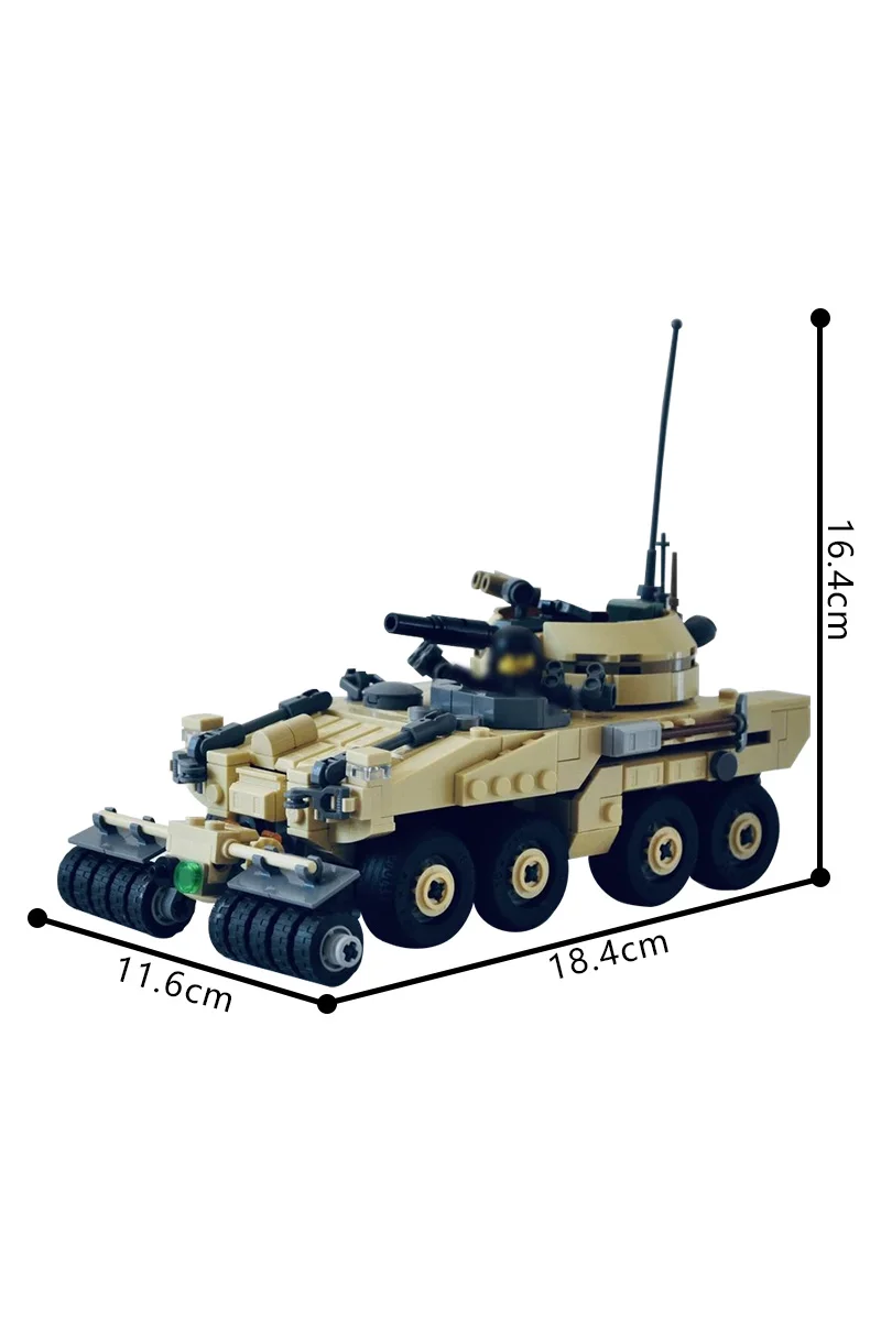 

MOC-217381 World in Darkness-Armadillo APC Строительные блоки Модель Военный Armadillo APC Кирпичи Сборные игрушки Детские подарки на день рождения