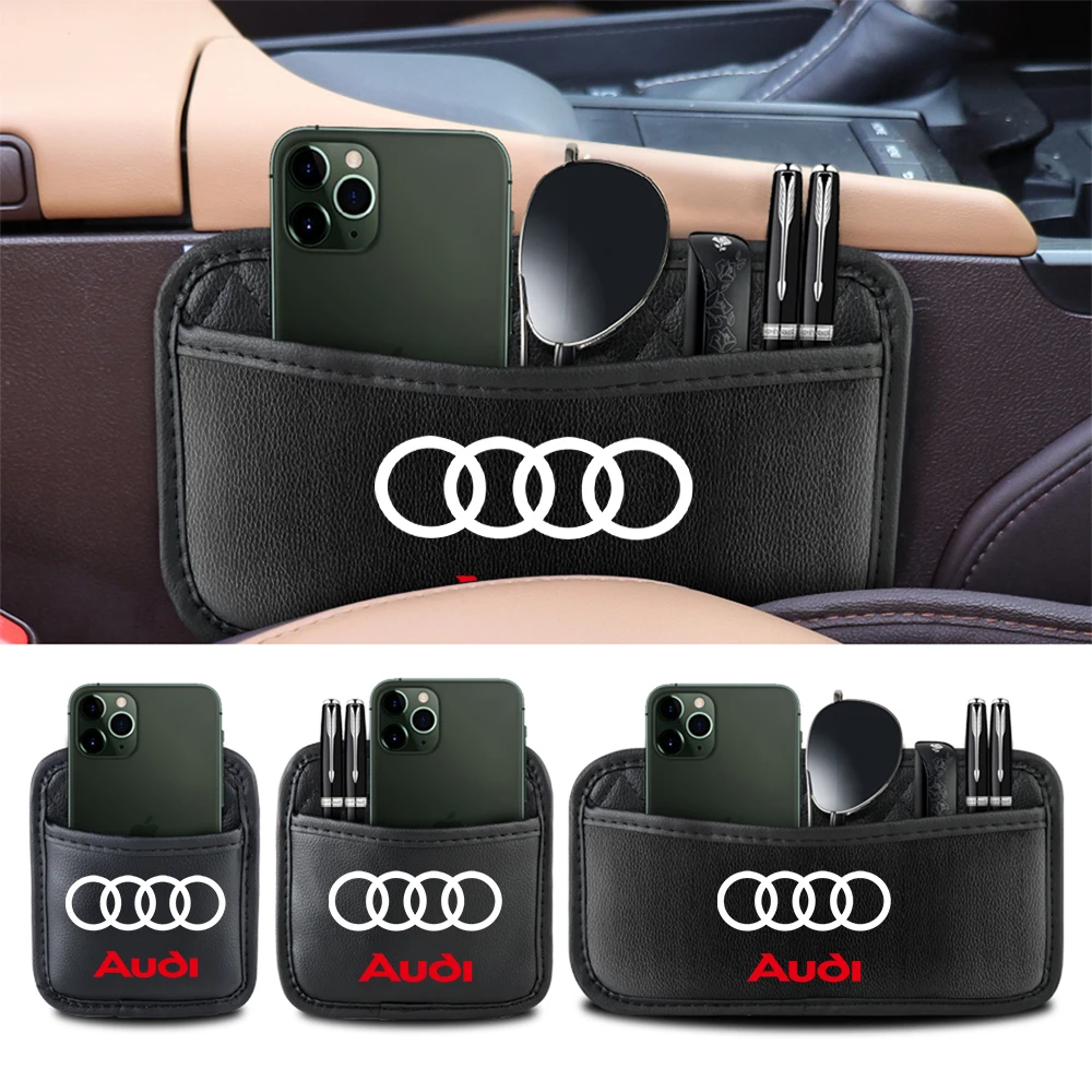 Auto-Aufbewahrungstaschen für die Rückseite des Sitzes und an der Seitentür – Ordnungs- und Aufbewahrungstaschen für Audi A1 A2 A3 A4 A5 A6 A7 A8 Q1 Q2 Q3 Q4 Q5 Q6 Q7 Q8 TT RS3 RS7
