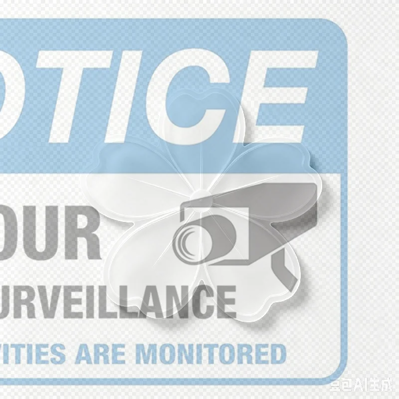 Security Camera Vinyl Sign Weatherproof Sticker Video Surveillance