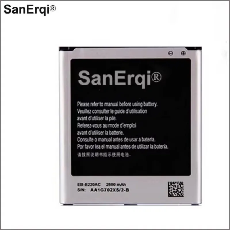Batería de EB-B220AC EB-B220AE de 2600mAh para Samsung Galaxy Grand 2 SM-G7106 SM-G7102 G7108 G7108V G7109 G7105 G710