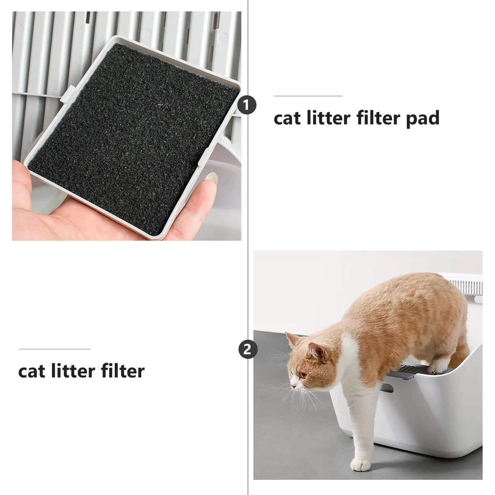 24 Uds. Tabletas desodorantes de carbón activado para caja de arena para gatos, almohadilla de filtro de carbón para olores, duradera y segura para mascotas