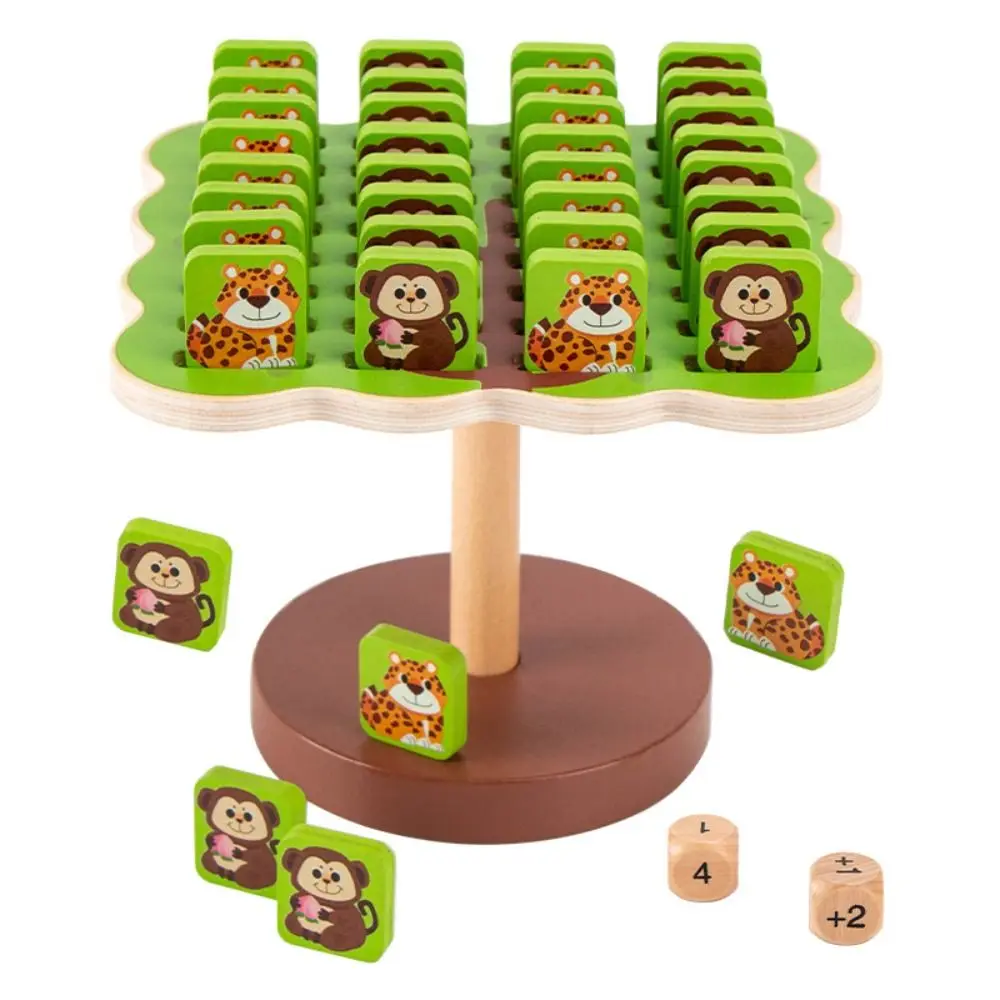 Family Games Animal Balance Tree Board Game Concentration Balancing Monkey Math Thinking Training Balance Puzzle Desktop