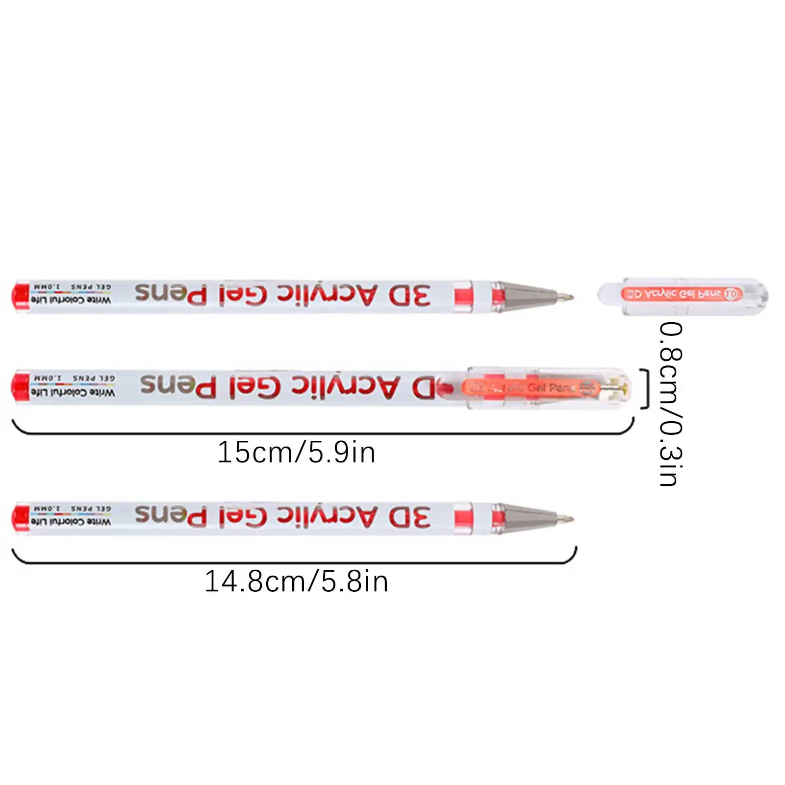 12/24 цвета, цветные гелевые ручки, 1,0 мм, гелевые ручки с жирными точками для школьного офиса