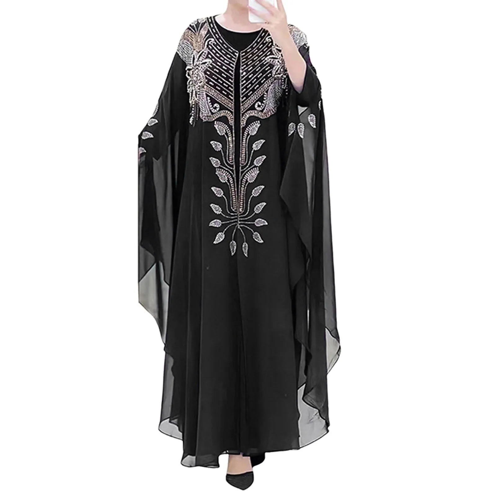 

Abayas For Women Dubai Luxury 2024 Chiffon Boubou Muslim Fashion Dress Caftan Marocain Wedding Party Occasions Djellaba Femme