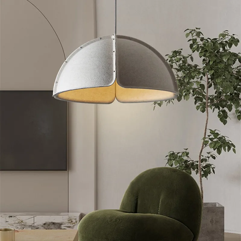 Acoustic lighting felt pendant lamps postmodern minimalist pendant light designer for living room bedroom dining hanging light