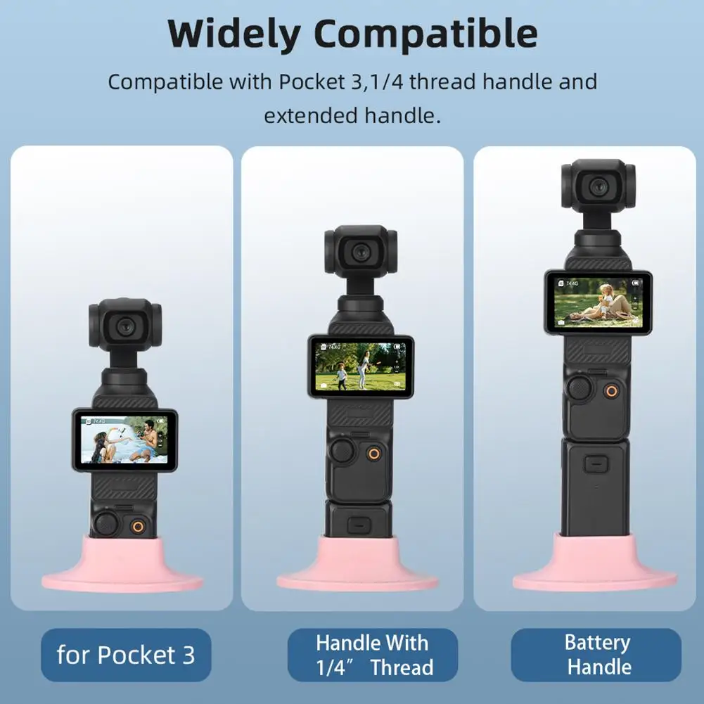 CoverJoy Desktop Stand for DJI Osmo Pocket 3 with Anti-Slip Base & Quick Release Fixed Mount Holder