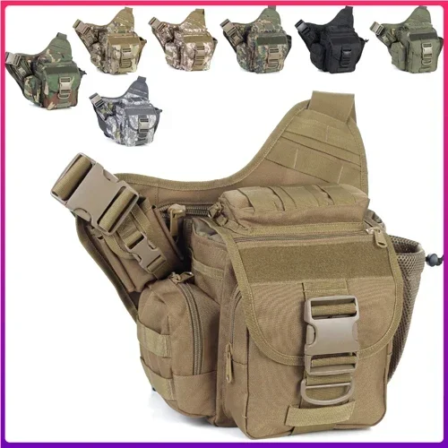 Tactical Shoulder Bags Camera Shoulder Crossbody Bag Waist Pack for Outdoor Climbing Camping Trekking Men Women