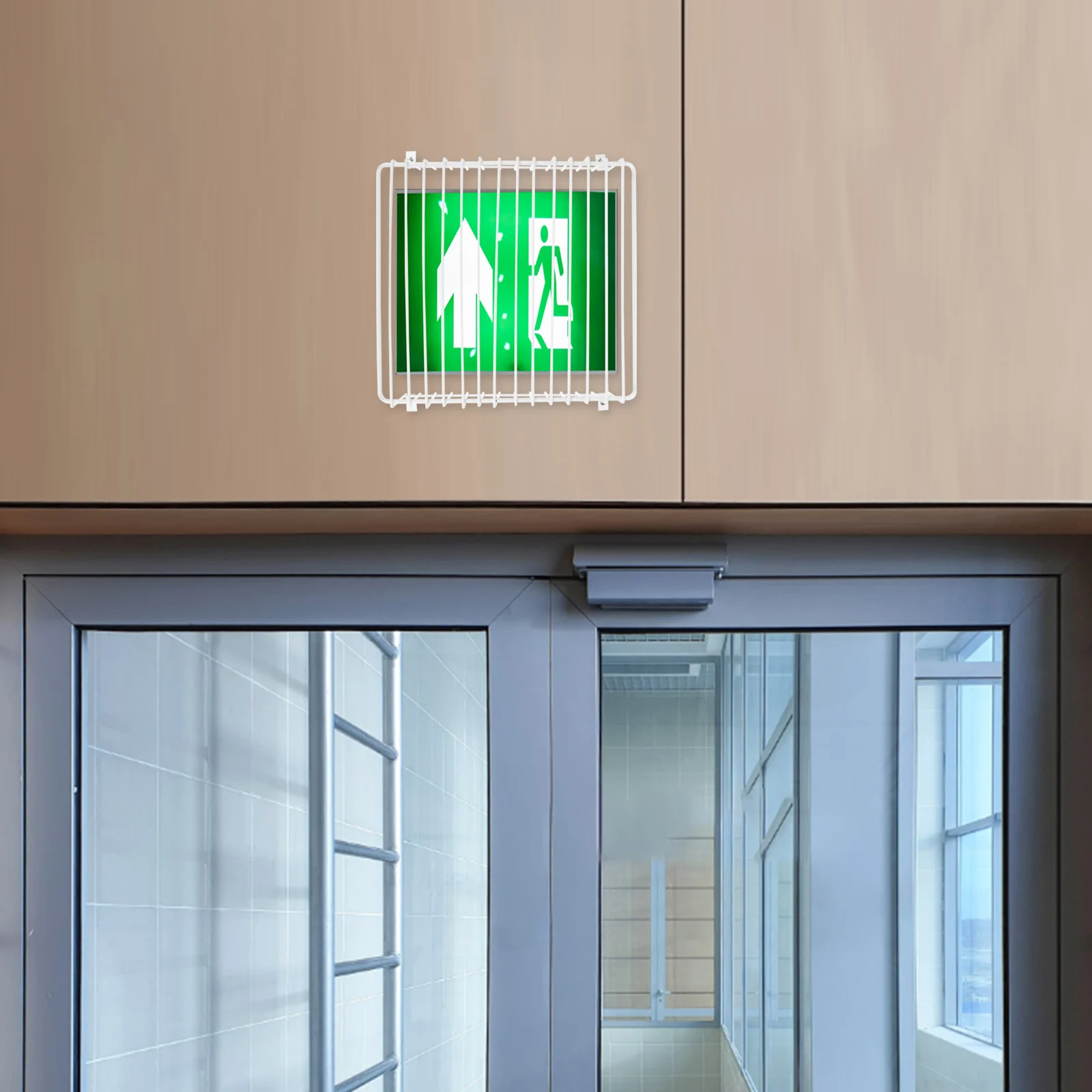 Emergency Light Protective Cover Impact Resistance Clear Visibility Animal Intrusion Prevention Indoor Outdoor Use Exit Sign