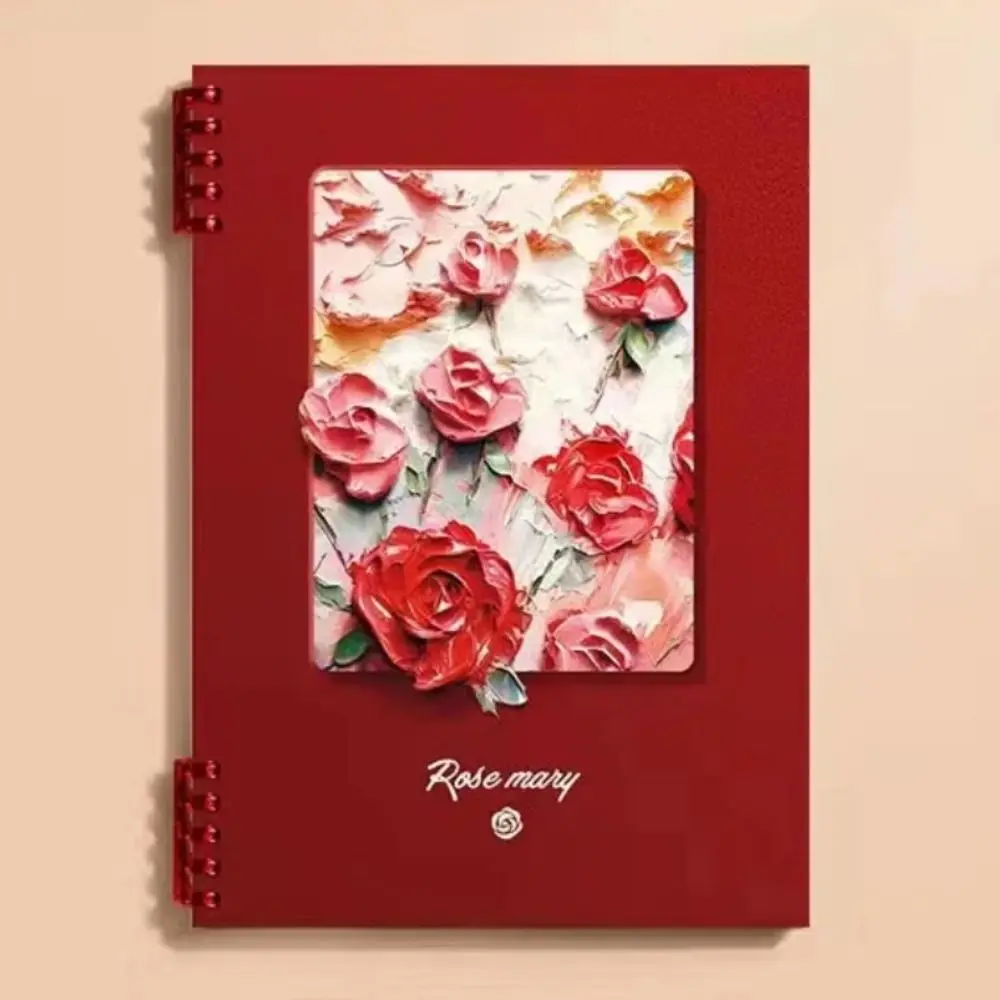 

Oil Painting Loose-leaf Book A5/B5/A4 Rose Mary Filler Paper Notebook Ins Style Somnambulist Student Diary Notepad Journal