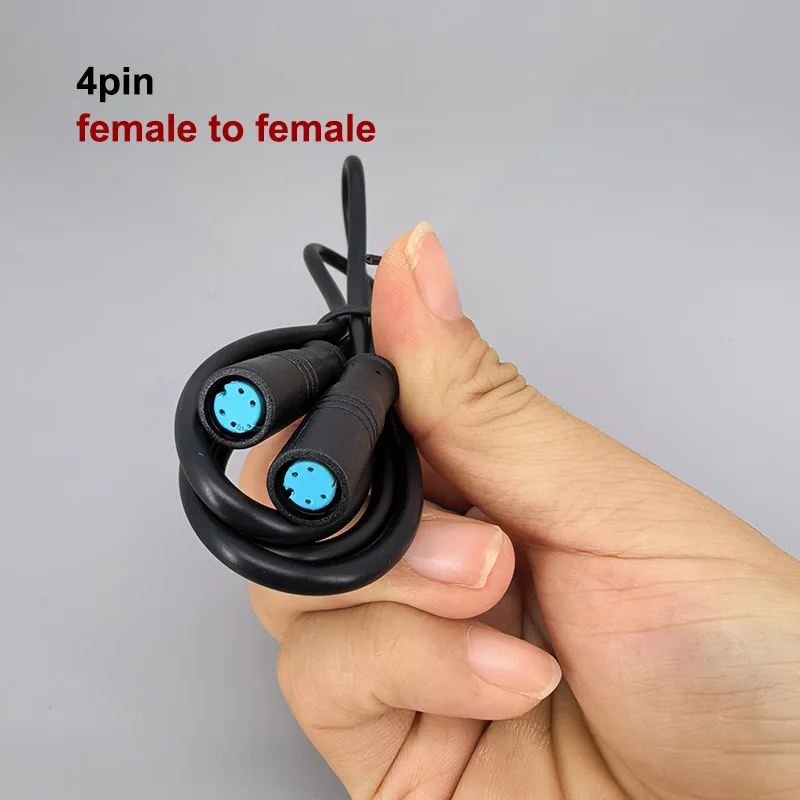 M8 2 3 4 5 6 8 Pin 1M E-bike Snelheidssensor man-vrouw M/F Verlengconnector Kabel Elektrische Fiets Waterdichte Ebike Draad