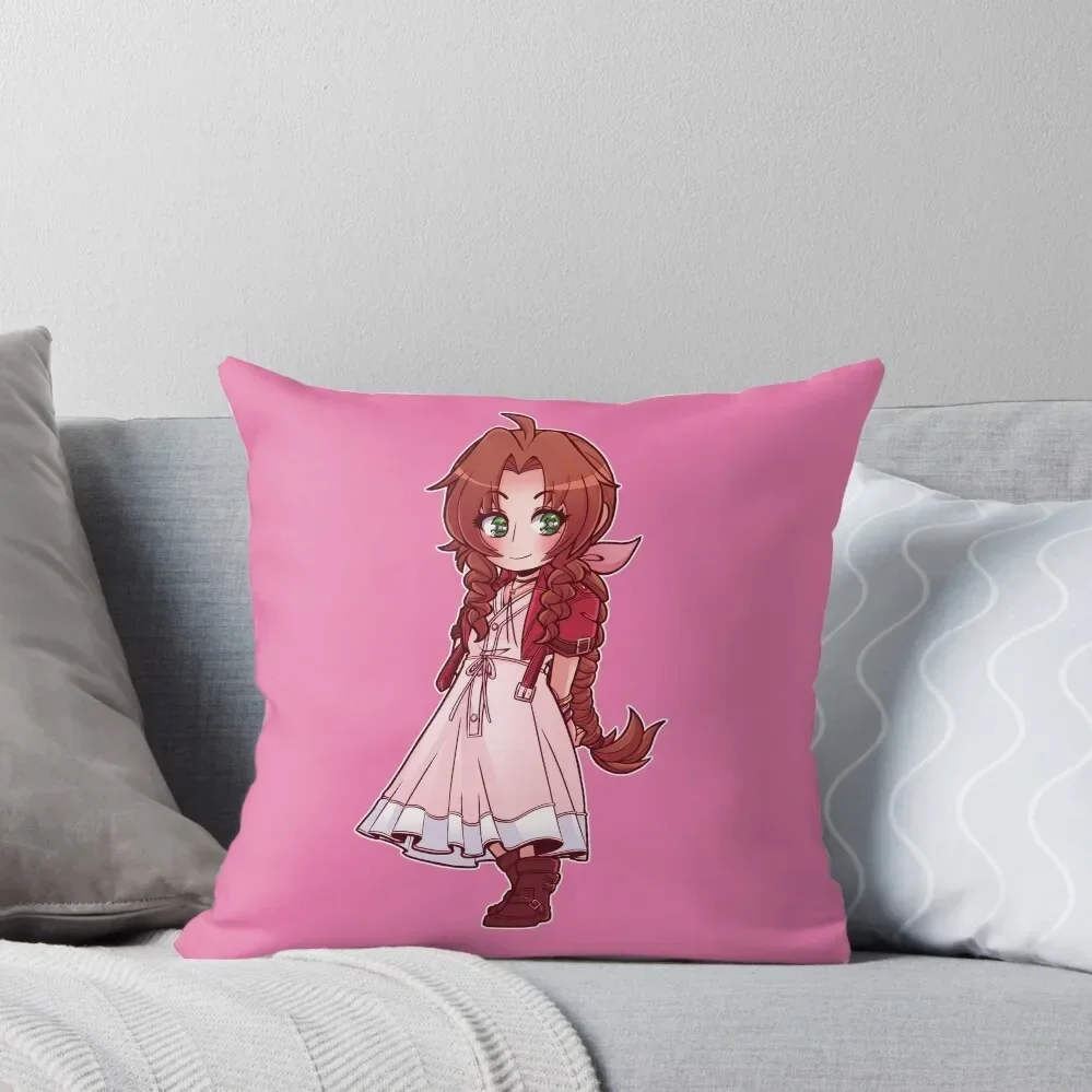 Aerith Throw Pillow Sofa Cover Embroidered Cushion Cover Pillows Aesthetic Cushion Cover For Sofa pillow