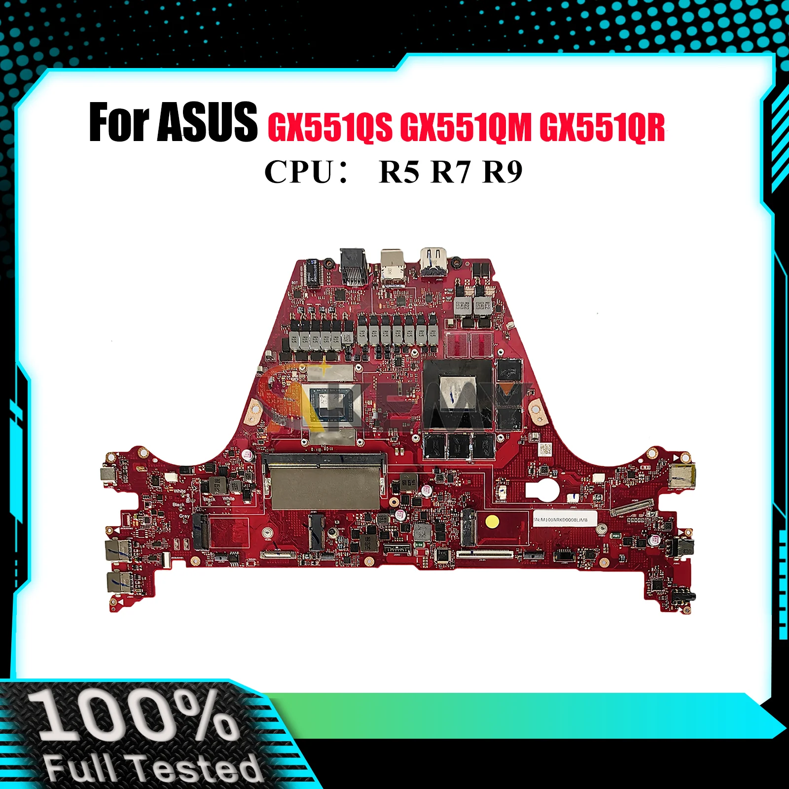 

GX551QS Материнская плата для ноутбука ASUS ROG Zephyrus Duo GX551QS GX551QR GX551QM GX551Q Материнская плата с процессором R5 R7 R9 tests ОК быстрая доставка