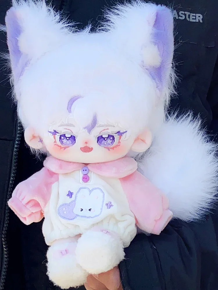 【Jing Chen】7.87インチ綿人形服20cmハンサム男性人形無属性着せ替え可能なキツネ人形本物