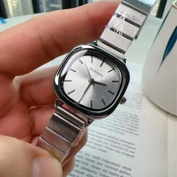 Luxury 2024 New Ladies Quartz Watch Fashion Simple Gold Women's Stainless Steel Clock Commercial Wristwatches Gifts Montre Femme