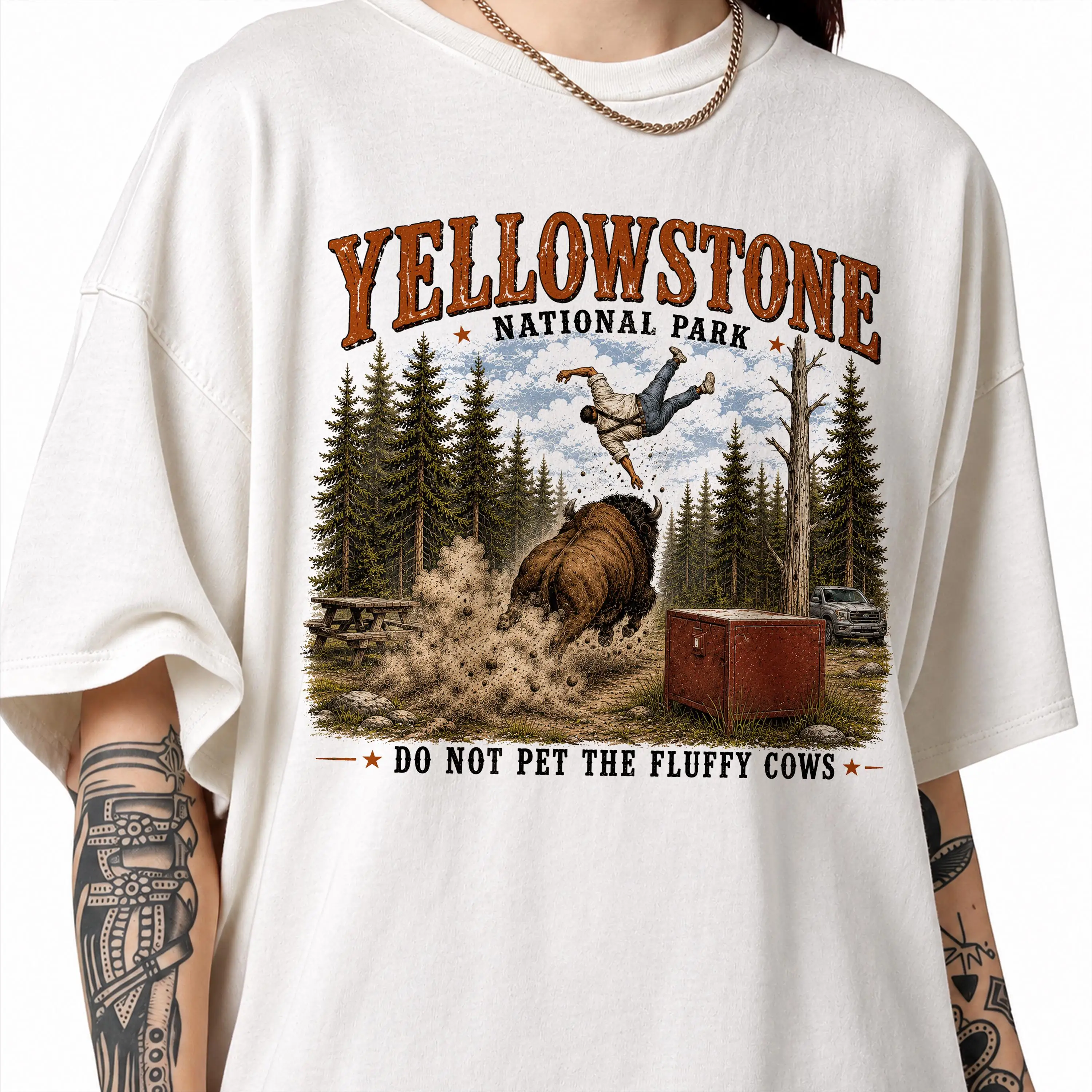 Do Not Pet The Fluffy Cows T-shirt, Yellowstone National Park Shirt, Family Trip Outfit, Matching Camp Tees, Vacation Gifts