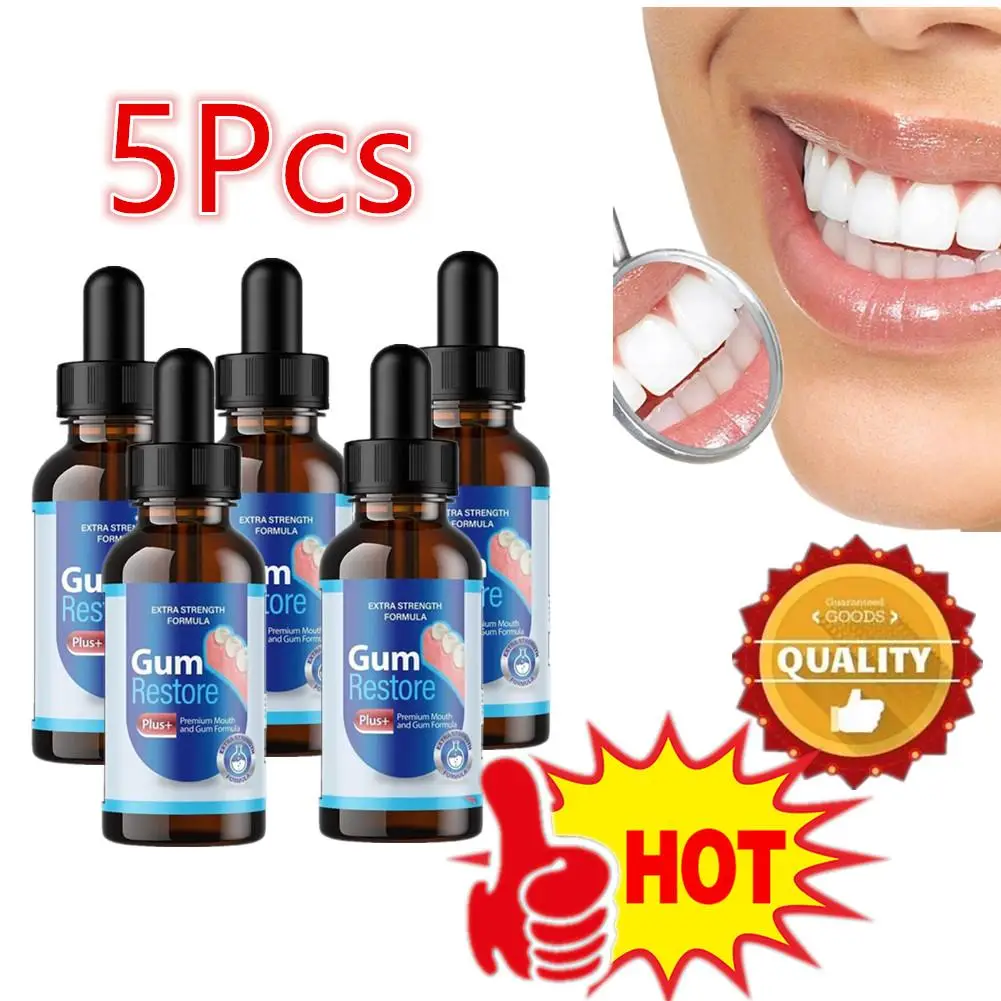 

5X 30ml Gum Care Products Liquid Gum Repair Gum Regrowth Natural Oral Care Drops Gum Restore Oral Gum Care Liquid For Oral Car