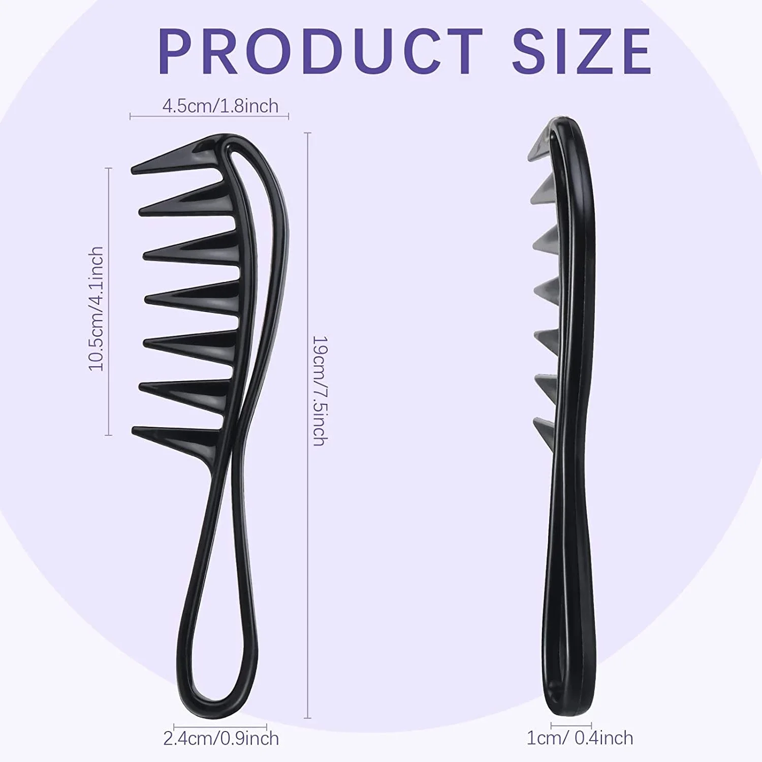 New Hair Salon Large Tooth Wide Comb Smoothing Comb Household Oil Head Men\'s Women Hollow Comb Styling Comb Barber Accessories