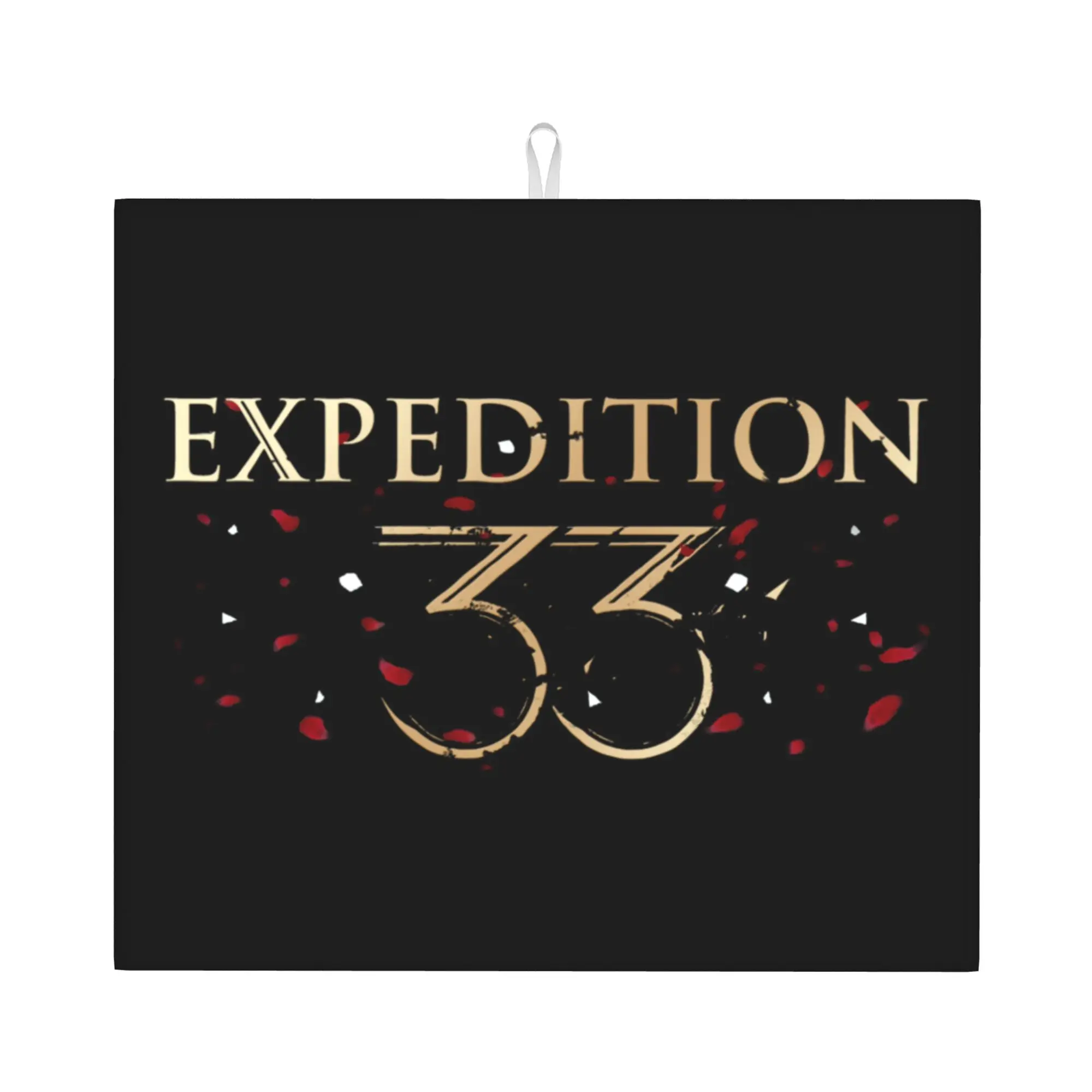 Video Game Clair Obscur Expedition 33 Drying Mat For Kitchen Waterproof Non‑Slip Oil Proof Reusable Countertop Protector Mat