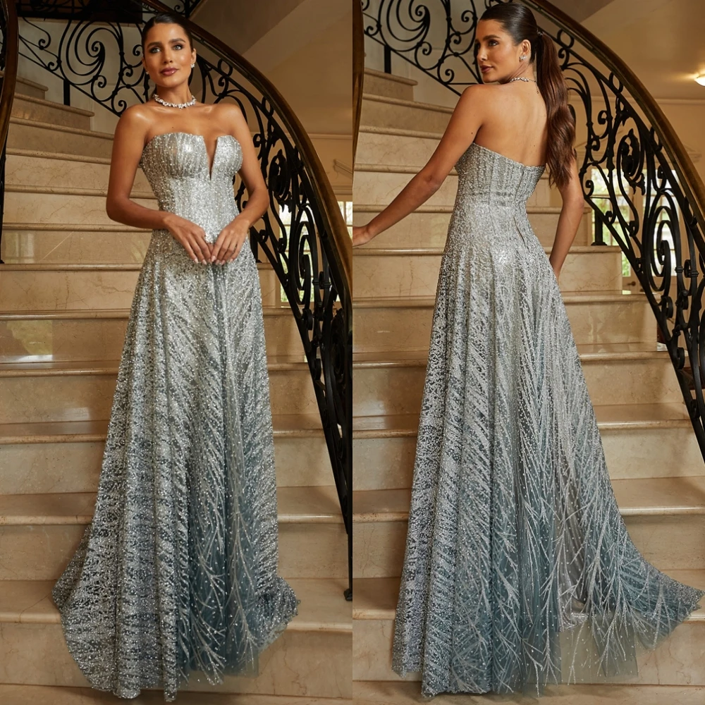 

Изысканное вечернее платье из тюля без бретелек по индивидуальному заказу, платье для выпускного вечера высокого качества с перьями, роскошные платья без рукавов для особых случаев