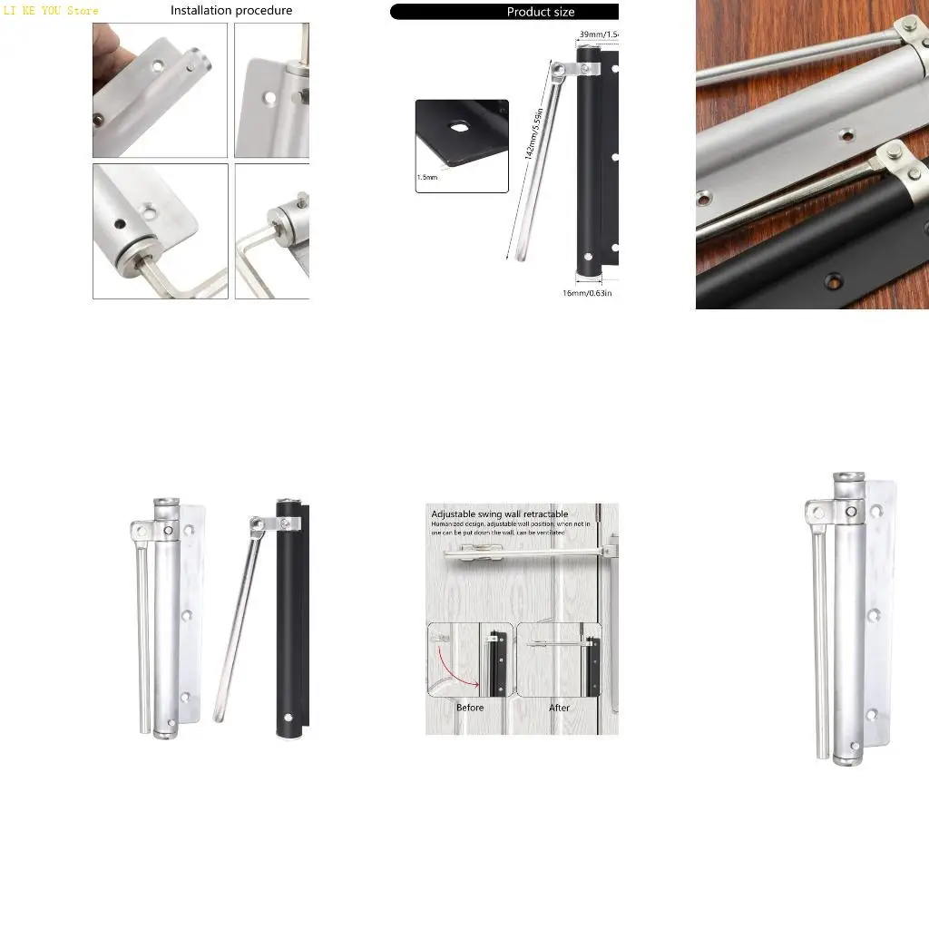 

W3JE Automatic Door Hinges for Closing Door In Sturdy Stainless Steel
