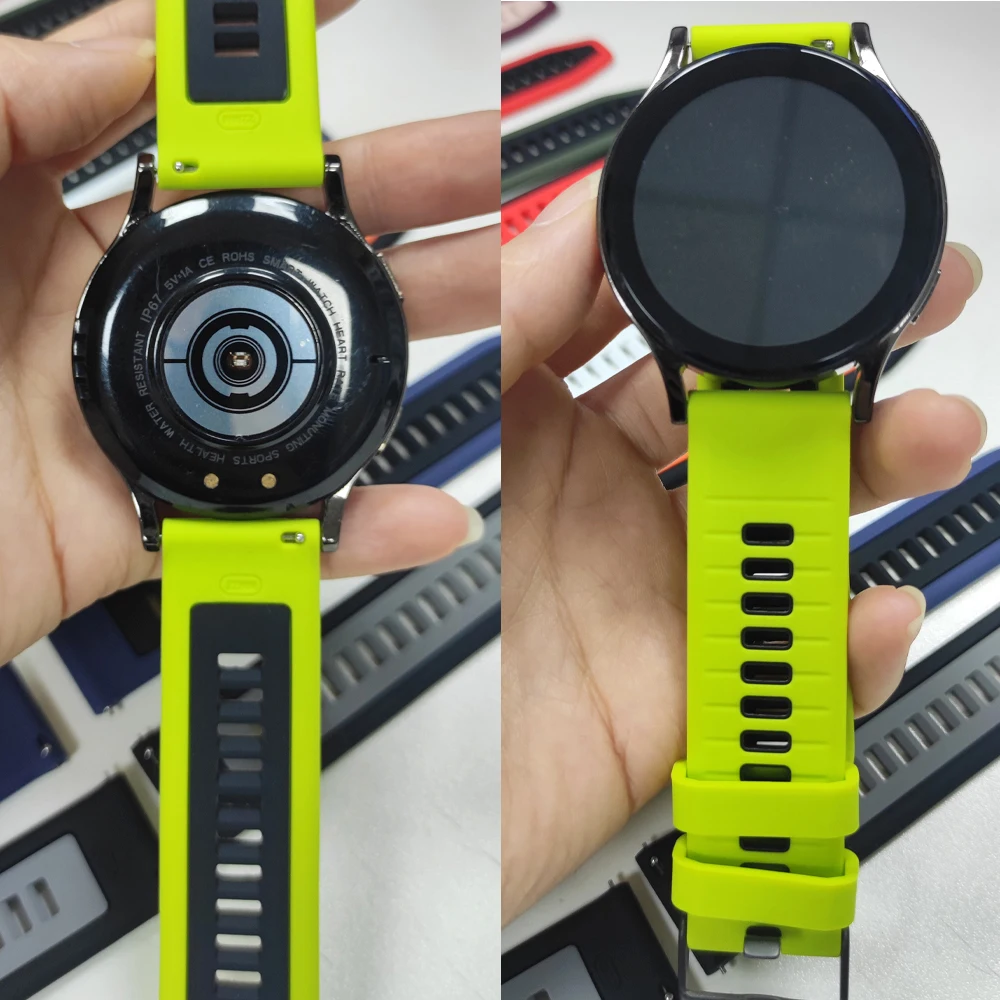 20mm 22mm Silicone Strap For Amazfit BALANCE/Pace Correa Smartwatch Band for Amazfit GTR 4 2E 3Pro GTS 4/2 mini Bip 5 3 Bracelet