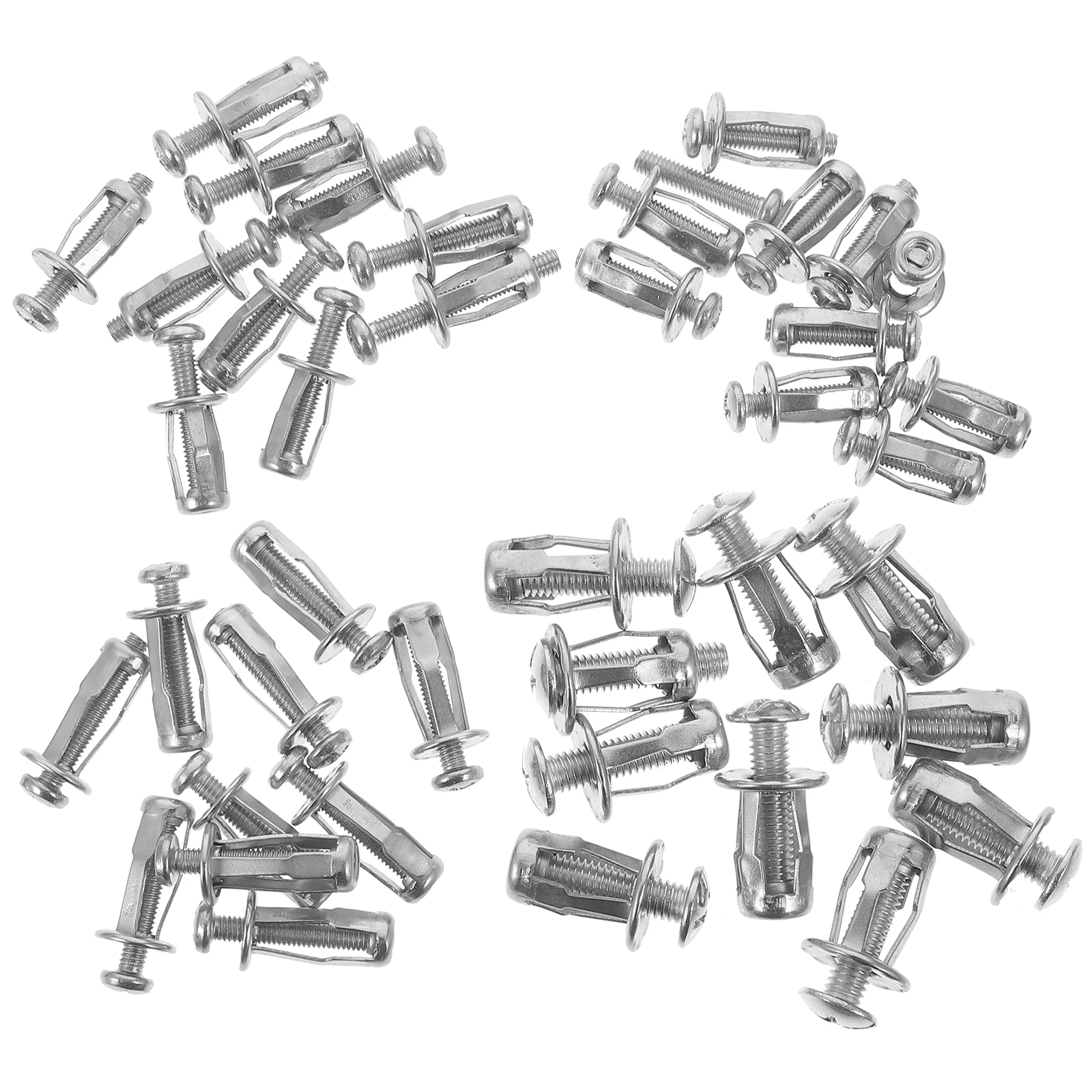 

1 set License Plate Screw Nut Bolt Car Expansion Petal Carbon Steel Screws Bolts Rust Resistant Jack Nuts for Automotive